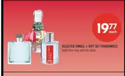 Shoppers Drug Mart SELECTED SINGLE or GIFT SET FRAGRANCES offer
