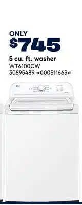 RONA 5 cu. ft. washer offer