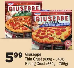 FreshCo Giuseppe Thin Crust(349g - 540g) Rising Crust (660g - 785g) offer