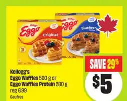FreshCo Kellogg's Eggo Waffles 560 g Eggo Waffles Protein 280 g offer