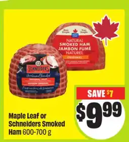 FreshCo Maple Leaf or Schneiders Smoked Ham 600-700 g offer