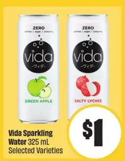 FreshCo Vida Sparkling Water 325 mL Selected Varieties Mid-Autumn offer