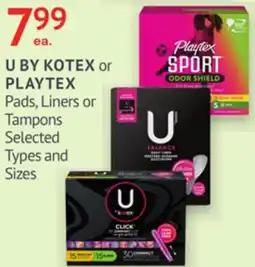 IDA Pharmacy U BY KOTEX or PLAYTEX offer
