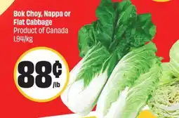 FreshCo Bok Choy, Nappa or Flat Cabbage product of Canada 1.94/kg Mid-Autumn offer