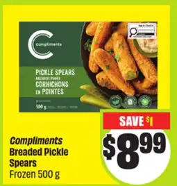 FreshCo Compliments Breaded Pickle Spears Frozen 500 g offer