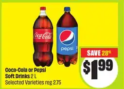 FreshCo Coca-Cola or Pepsi Soft Drink 2 L Selected Varieties offer