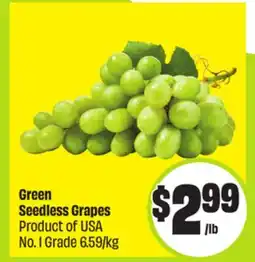 FreshCo Green Seedless Grapes Product of USA No.1 Grade 6.59/kg offer