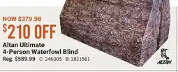 Cabela's Altan Ultimate 4-Person Waterfowl Blind offer