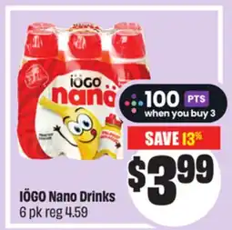 FreshCo IÖGO Nano Drinks 6 pk offer