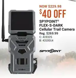 Cabela's SPYPOINT FLEX-S-DARK Cellular Trail Camera offer