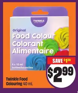 FreshCo Twinkle Food Colouring 40 mL offer