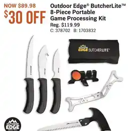 Cabela's Outdoor Edge ButcherLite 8-Piece Portable Game Processing Kit offer