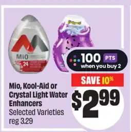 FreshCo Mio, Kool-Aid or Crystal Light Water Enhancers Selected varieties offer