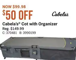 Cabela's Cabela's Cot with Organizer offer