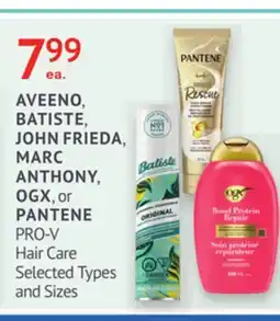 IDA Pharmacy AVEENO, BATISTE, JOHN FRIEDA, MARC ANTHONY, OGX, or PANTENE offer