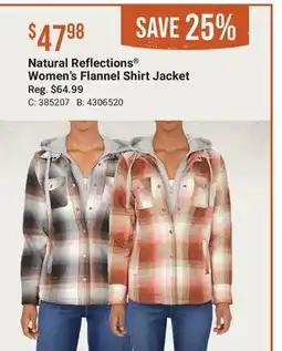 Cabela's Natural Reflections Women's Flannel Shirt Jacket offer