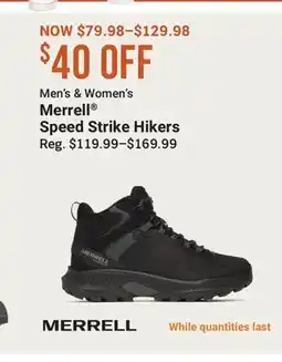 Cabela's Merrell Speed Strike Hikers offer