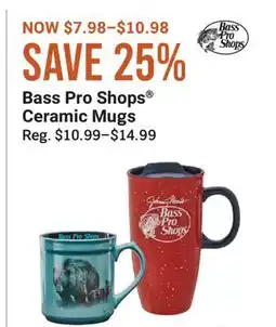 Cabela's Bass Pro Shops Ceramic Mugs offer