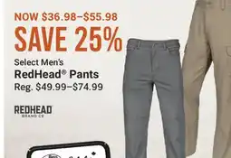 Cabela's Select Men's RedHead Pants offer