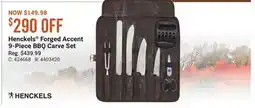 Cabela's Henckels Forged Accent 9-Piece BBQ Carve Set offer