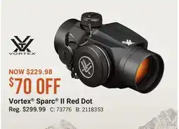 Cabela's Vortex Sparc II Red Dot offer
