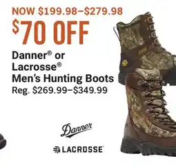 Cabela's Danner or Lacrosse Men's Hunting Boots offer