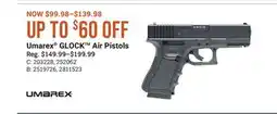 Cabela's Umarex GLOCK Air Pistols offer