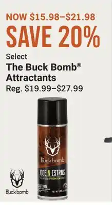 Cabela's Select The Buck Bomb Attractants offer
