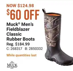 Cabela's Muck Men's Fieldblazer Classic Rubber Boots offer