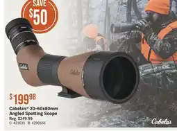 Cabela's Cabela's 20-60x80mm Angled Spotting Scope offer
