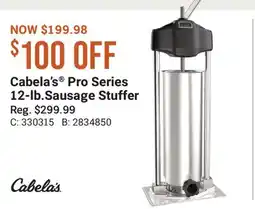 Cabela's Cabela's Pro Series 12-lb. Sausage Stuffer offer