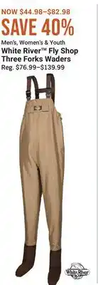 Cabela's White River Fly Shop Three Forks Waders offer