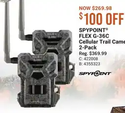 Cabela's SPYPOINT FLEX G-36C Cellular Trail Camera 2-Pack offer