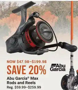 Cabela's Abu Garcia Max Rods and Reels offer