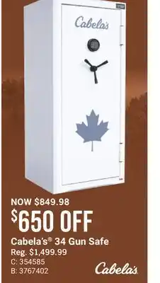 Cabela's Cabela's 34 Gun Safe offer