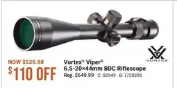 Cabela's Vortex Viper 6.5-20×44mm BDC Riflescope offer