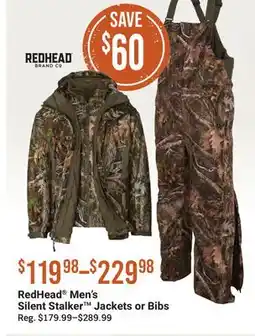 Cabela's RedHead Men's Silent Stalker Jackets or Bibs offer