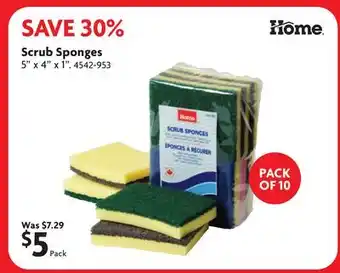 Home Hardware Scrub Sponges offer