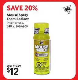 Home Hardware Mouse Spray Foam Sealant offer