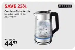 Home Hardware Cordless Glass Kettle offer