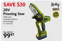 Home Hardware 20V Pruning Saw offer