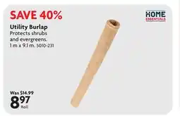 Home Hardware Utility Burlap offer