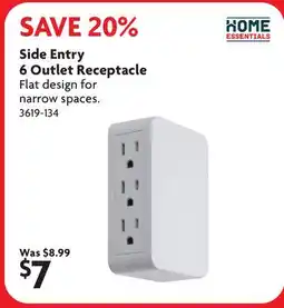 Home Hardware Side Entry 6 Outlet Receptacle offer
