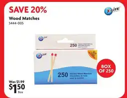 Home Hardware Wood Matches offer