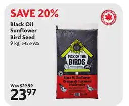 Home Hardware Black Oil Sunflower Bird Seed offer