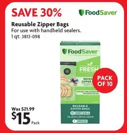 Home Hardware Reusable Zipper Bags offer