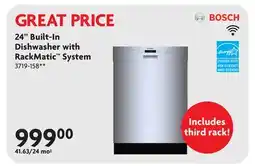 Home Hardware 24 Built-In Dishwasher with RackMatic System offer