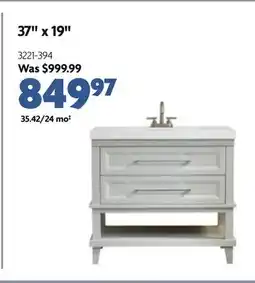 Home Hardware Bristol Vanities with Cultured Marble Top 37 W x 19 offer