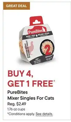 Petvalu PureBites Mixer Singles For Cats offer