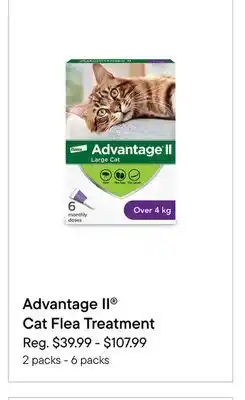 Petvalu Advantage II Cat Flea Treatment offer